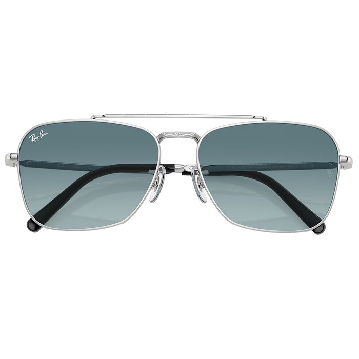Ray-Ban Silver, Blue, & Grey Caravan Sunglasses