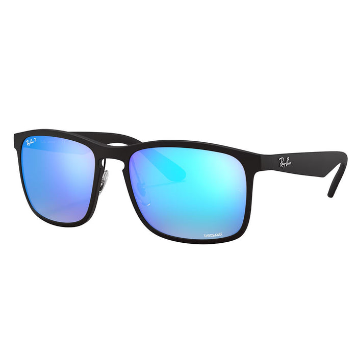 Ray-Ban Black & Blue Chromance Sunglasses