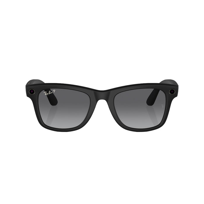 Rayban Black & Graphite Wayfarer Meta Sunglasses