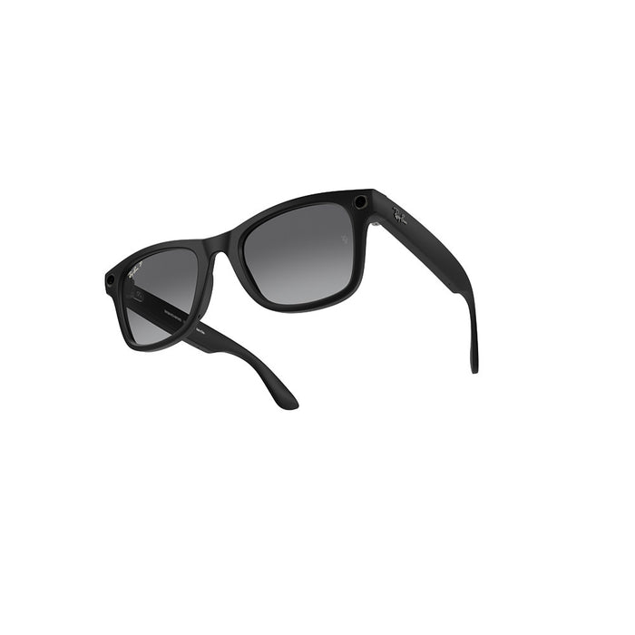 Rayban Black & Graphite Wayfarer Meta Sunglasses