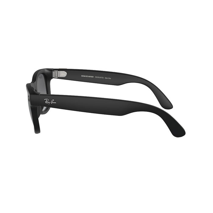Rayban Black & Graphite Wayfarer Meta Sunglasses