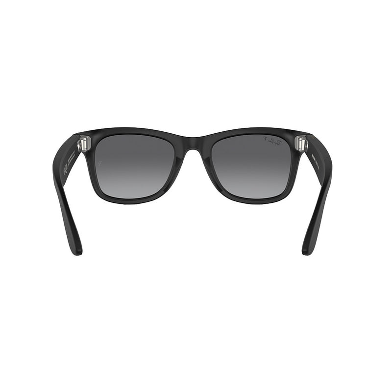 Rayban Black & Graphite Wayfarer Meta Sunglasses