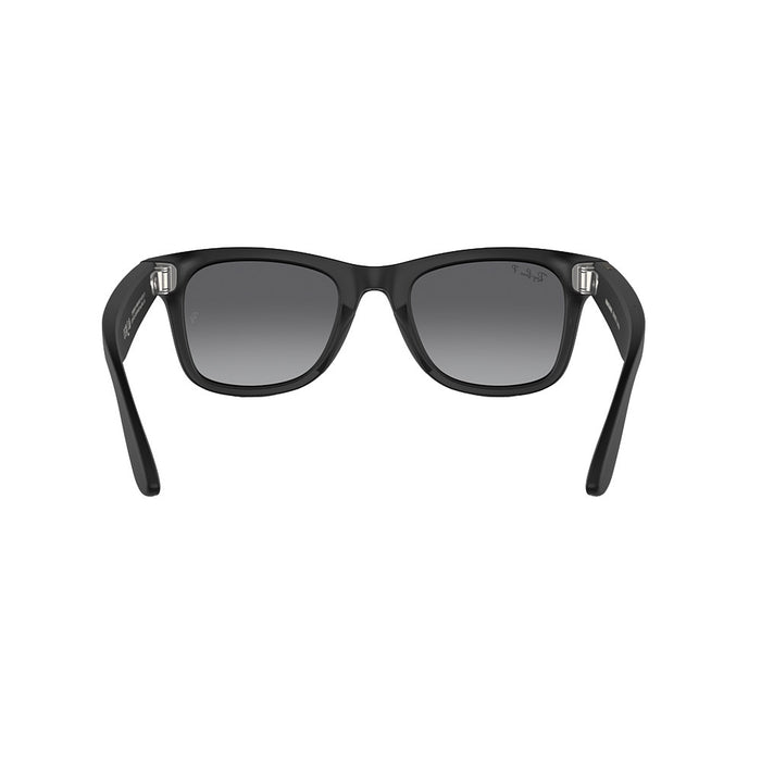 Rayban Black & Graphite Wayfarer Meta Sunglasses