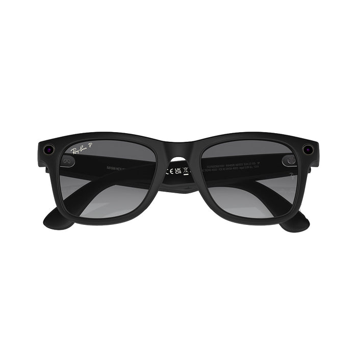 Rayban Black & Graphite Wayfarer Meta Sunglasses