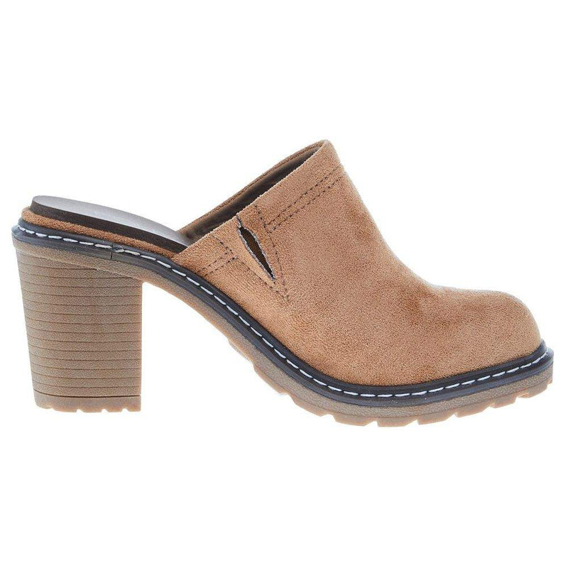 Corkys Footwear Women's Lantern Camel Suede Heel
