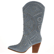 Corkys Footwear Corky Women`s Boot Scootin Blue Denim Fashion Boot