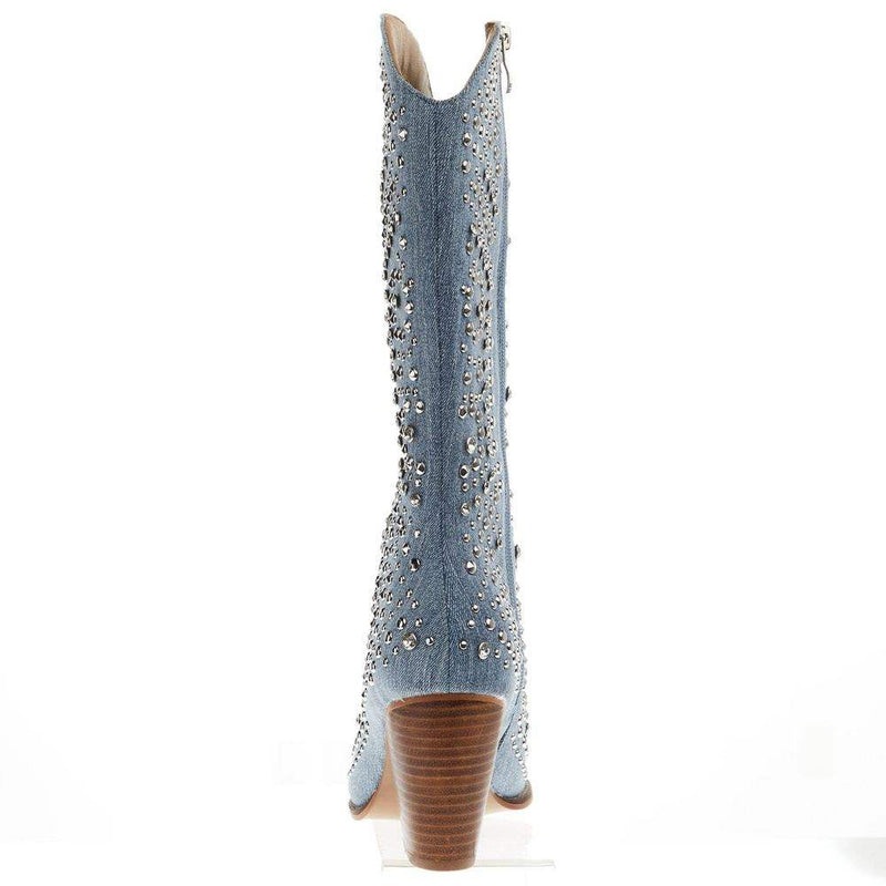 Corkys Footwear Corky Women`s Boot Scootin Blue Denim Fashion Boot
