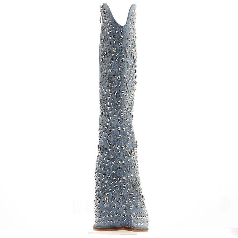 Corkys Footwear Corky Women`s Boot Scootin Blue Denim Fashion Boot