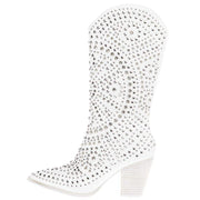 Corkys Footwear Corky Women`s Boot Scootin White Sparkles Cowgirl Boots