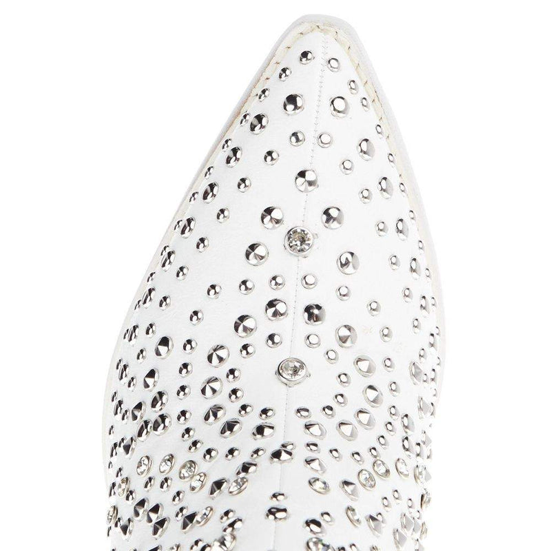 Corkys Footwear Corky Women`s Boot Scootin White Sparkles Cowgirl Boots