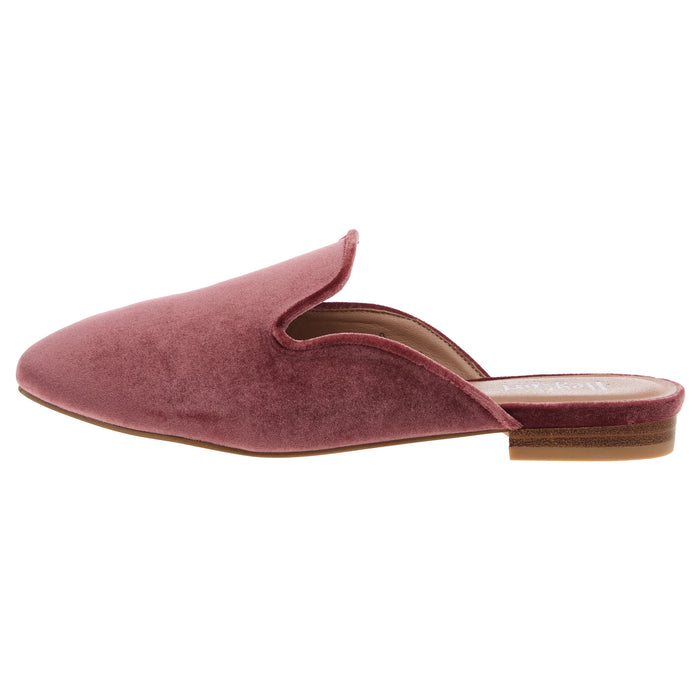 Corkys Footwear Womens Spotlight Blush Velvet Slide Loafer