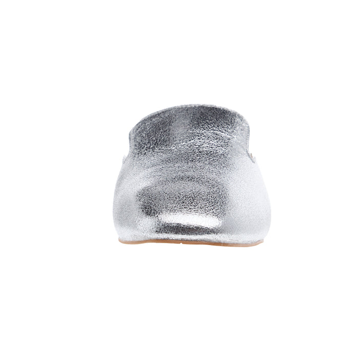 Corkys Footwear Womens Spotlight Silver Slide Loafer