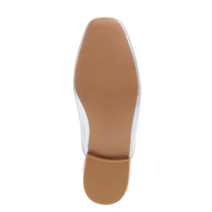 Corkys Footwear Womens Spotlight Silver Slide Loafer
