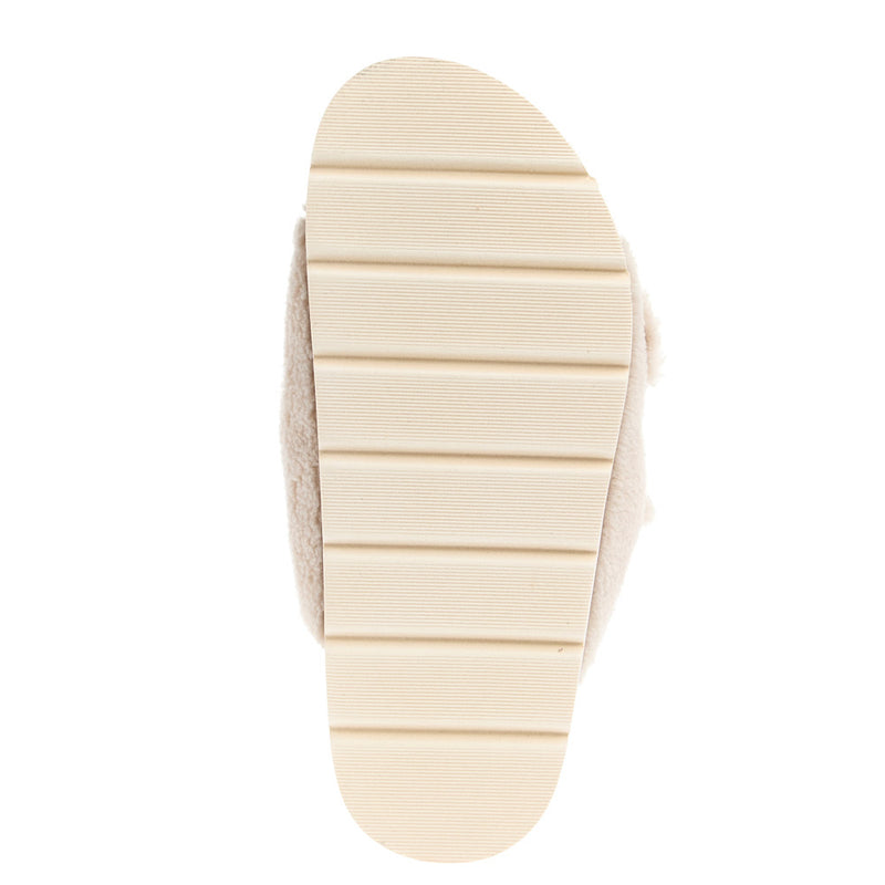Corkys Footwear Women's Feelin Saucy Natural Fuzzy Sandal