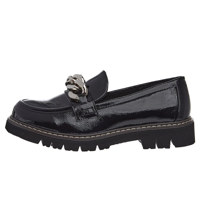 Corkys Footwear Women's Not Literally Black Patent Leather Shoe