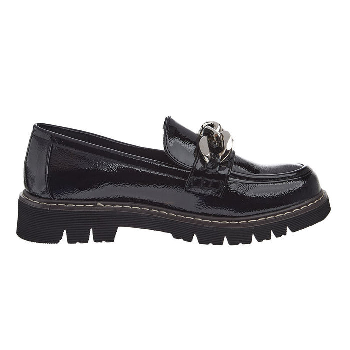 Corkys Footwear Women's Not Literally Black Patent Leather Shoe