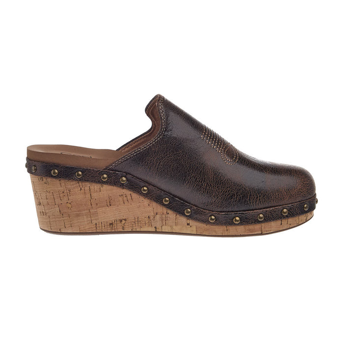 Corkys Footwear Women's Yee Haw Espresso Crinkle Wedge
