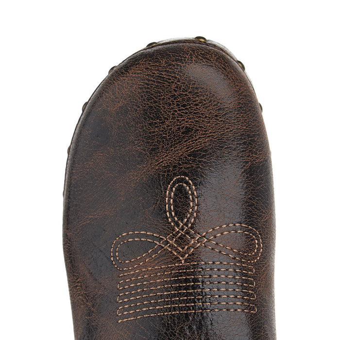 Corkys Footwear Women's Yee Haw Espresso Crinkle Wedge