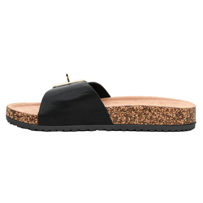 Corkys Footwear Women's Black Road Trip Slide