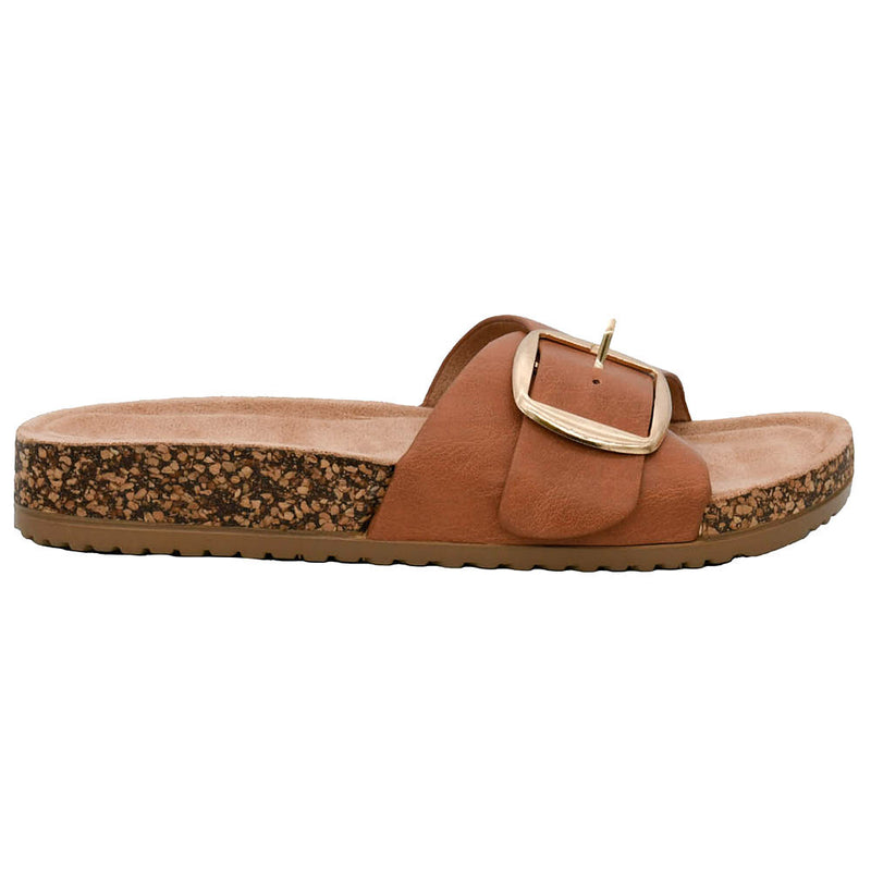 Corkys Footwear Women's Cognac Road Trip Slide