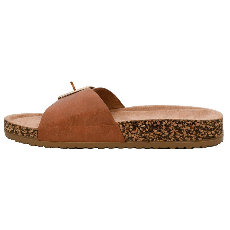 Corkys Footwear Women's Cognac Road Trip Slide