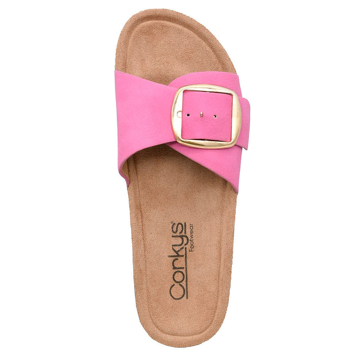 Corkys Footwear Women's Pink Road Trip Slide