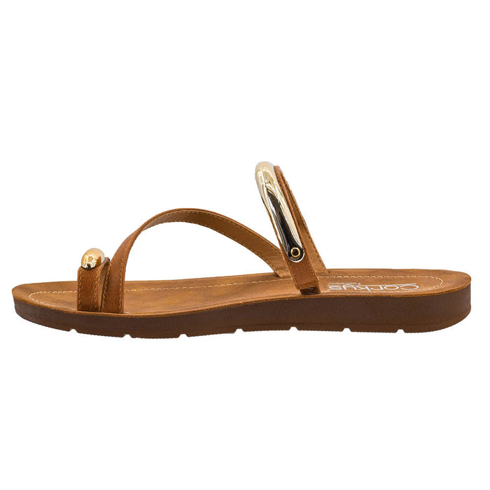Corkys Footwear Women's Cognac Hit the Strip Sandal