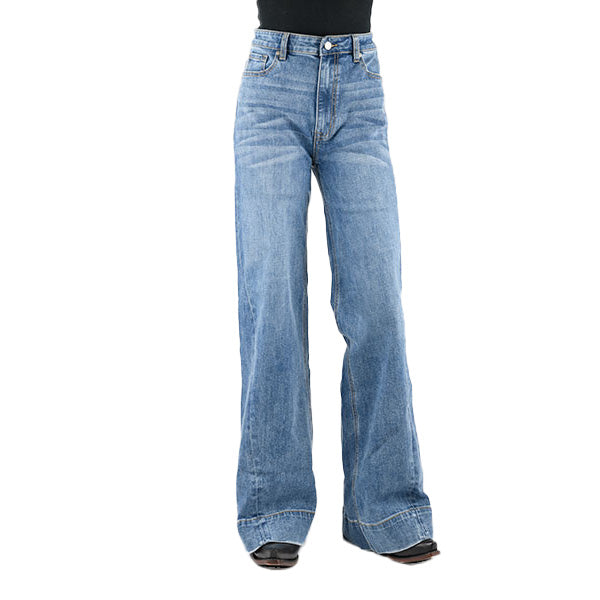 Tin Haul Womens Wide Leg Claire High Rise Jean