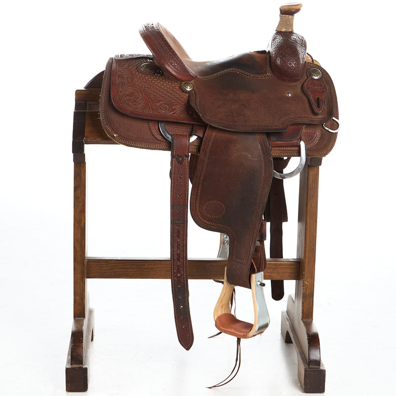 Nrs Competitor Series Used 13.5in Youth Calf Roping Saddle