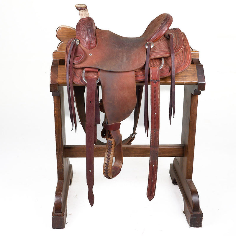 NRS Used 13in Basket Stamped Youth Team Roper