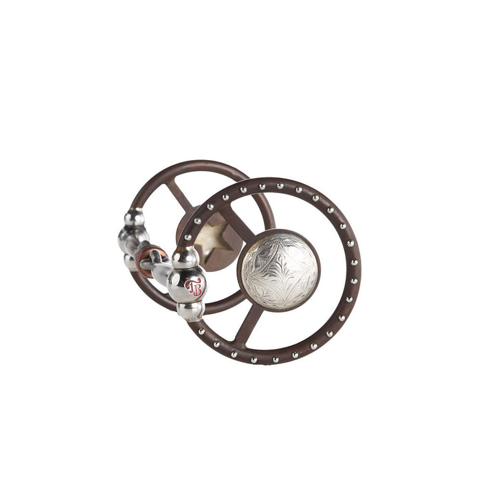 Tom Balding Bits 3 in 1 Antique Brown Concho Snaffle Bit