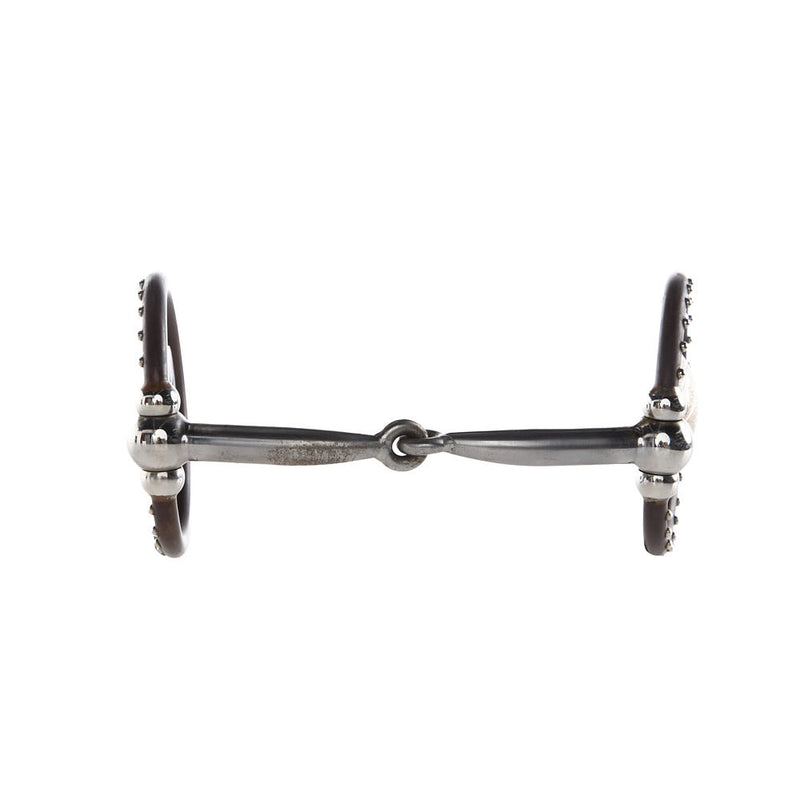Tom Balding Bits Smooth Antique Brown Concho Snaffle Bit