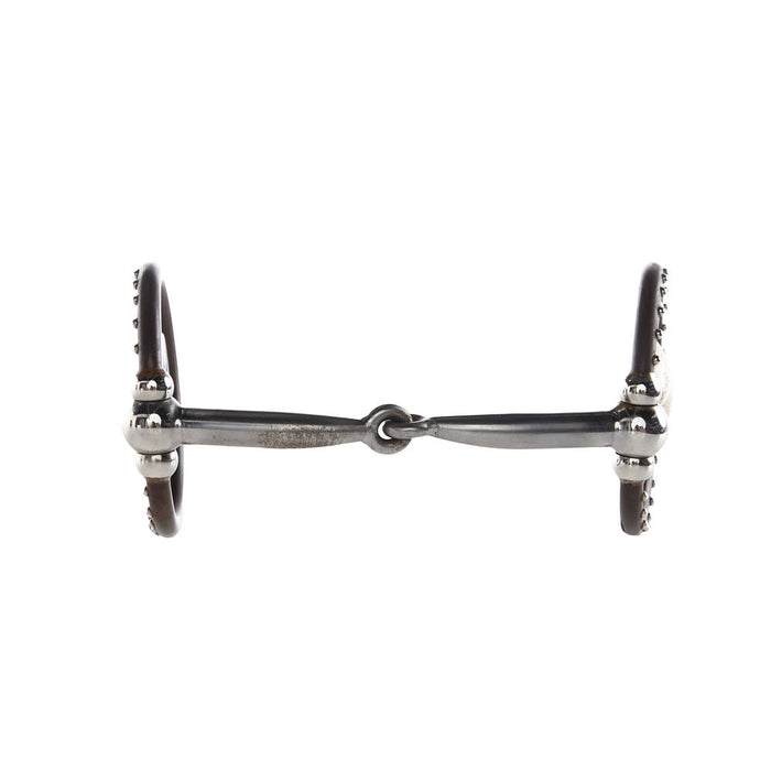 Tom Balding Bits Smooth Antique Brown Concho Snaffle Bit