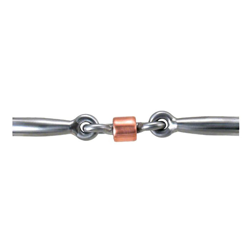 Tom Balding Bits Ballhinge D-Ring Slick 50 Snaffle with Hand Engraved Conchos