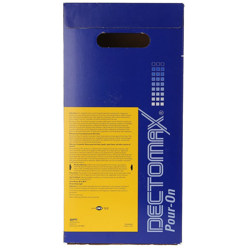 Zoetis Animal Health Dectomax Pour-On Solution Dewormer 5 Liter