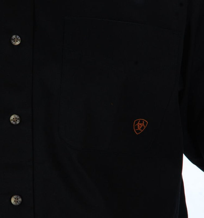 Ariat Men's Solid Twill Buttondown Black Shirt