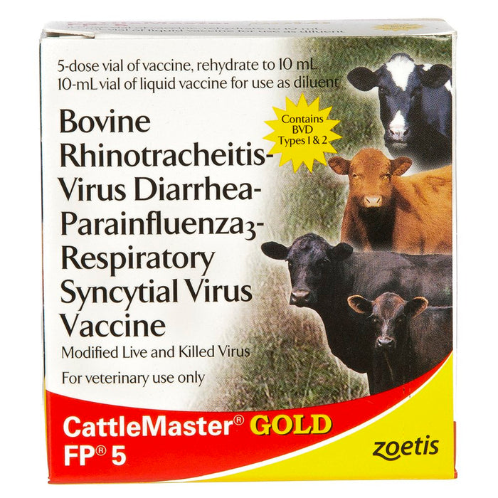 Zoetis Animal Health CattleMaster Gold FP5 5 Dose
