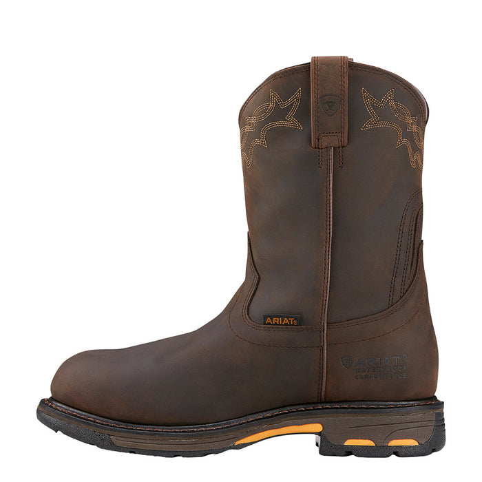 Ariat Men's WorkHog Oily Distressed Waterproof Composite Toe Work Boot