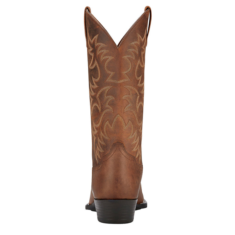 Ariat Men's Distressed Brown Heritage R Toe Cowboy Boot
