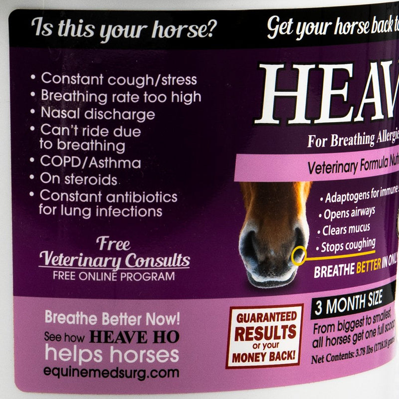 Equine Medical Heave Ho 90 day (Sugar Free Apple)