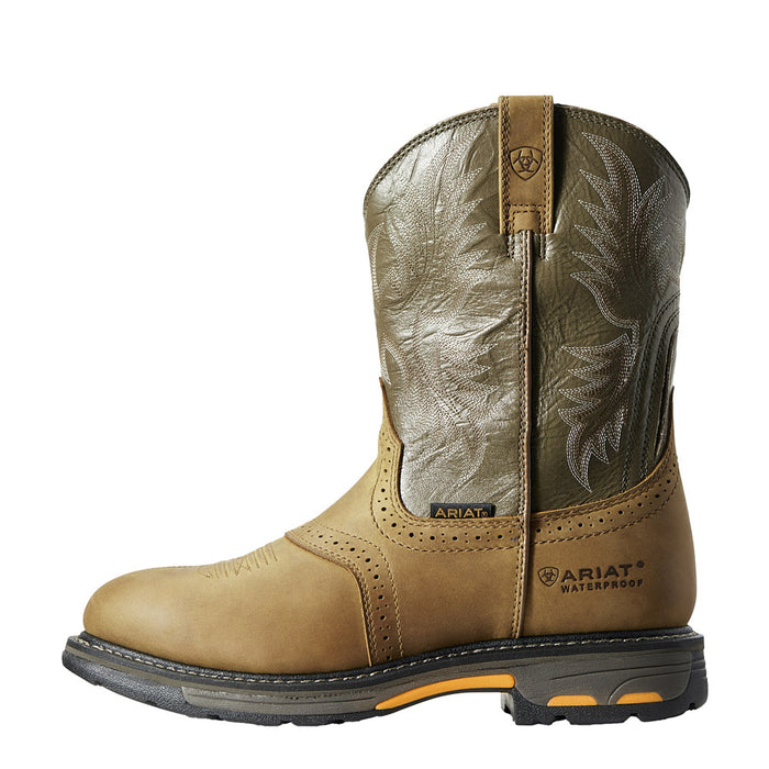 Ariat Men's Workhog Waterproof Saddle Vamp Boots