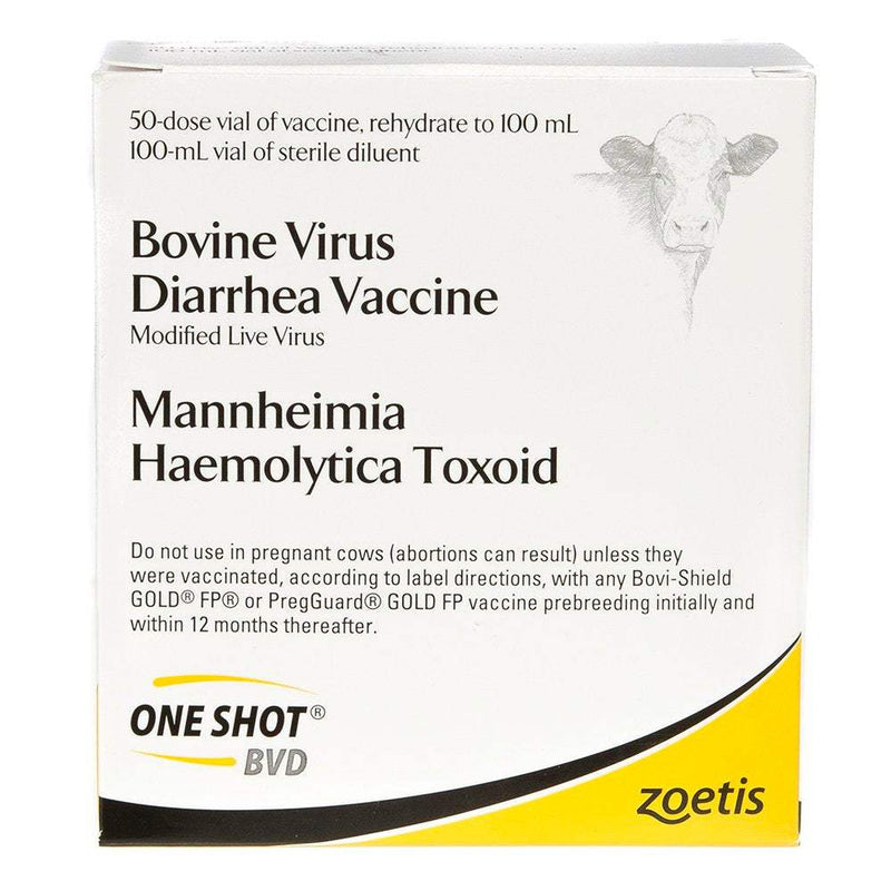 Zoetis Animal Health One Shot BVD 50 Dose