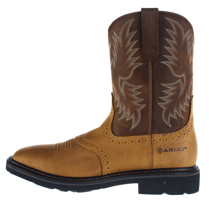 Ariat Mens Sierra 10In Top Wide Square Soft Toe Work Boot