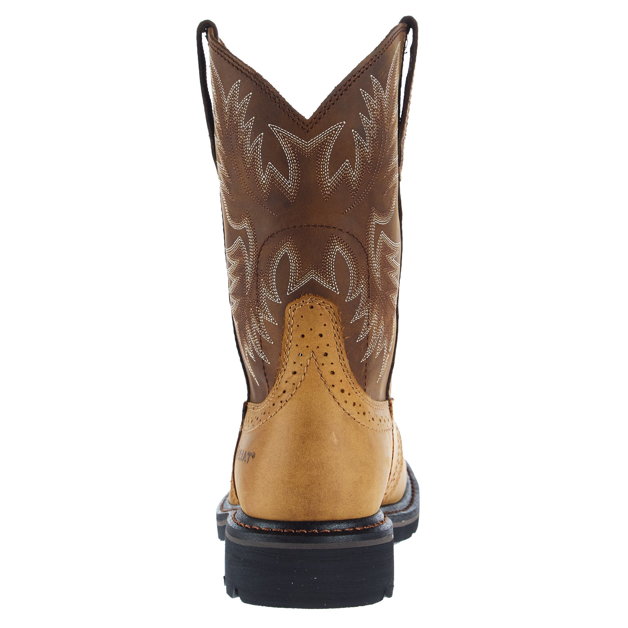 Ariat Sierra Men 10 W Wide Brown Leather Cowboy Western Work Boots 34188 Ariat Sierra Steel Toe Mens Sz 10 D Dark Brown Pine Green  main image 4
