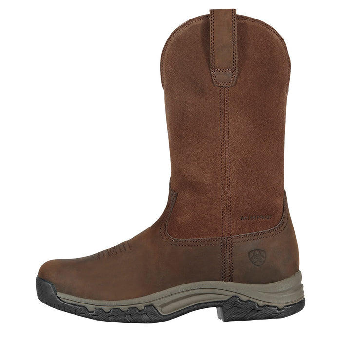 Ariat Women's Terrain Pull On Distressed Brown Waterproof Boot