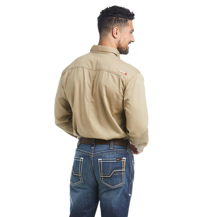 Ariat Men's Flame Resistant FR Khaki Work Shirt
