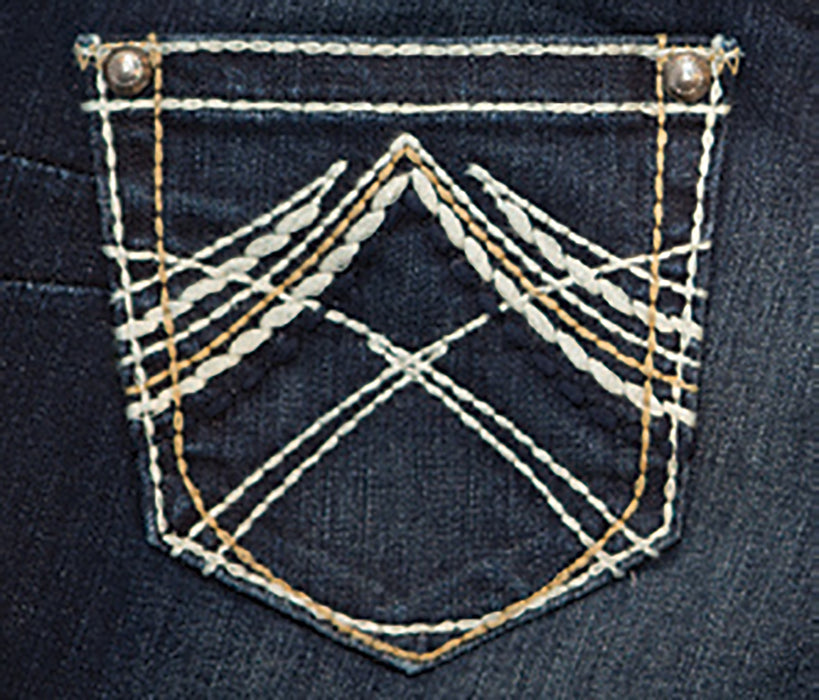 Ariat R.E.A.L. Mid Rise Stretch Whipstitch Boot Cut Jean