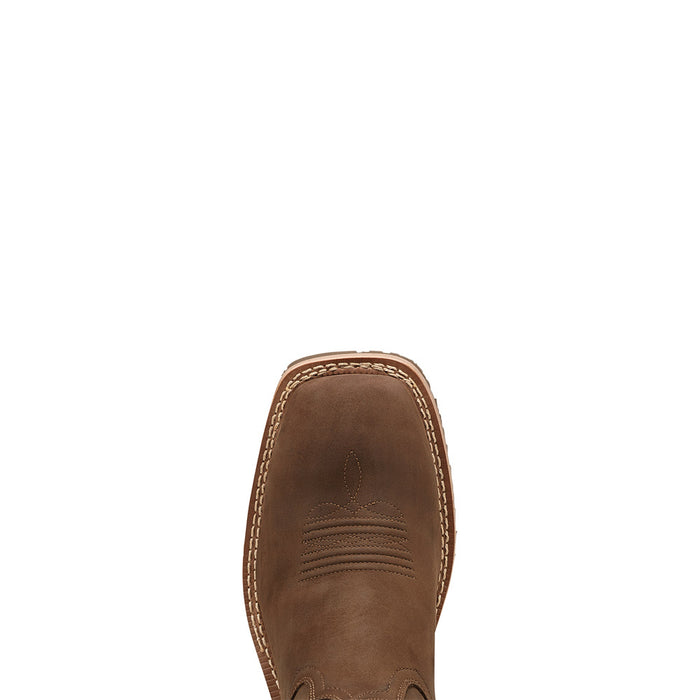 Ariat Men's Hybrid Rancher Oily Distressed Brown Waterproof Square Toe Boot