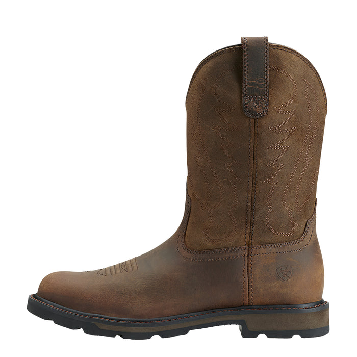 Ariat Men`s Groundbreaker 10In Top Round Soft Toe Work Boot