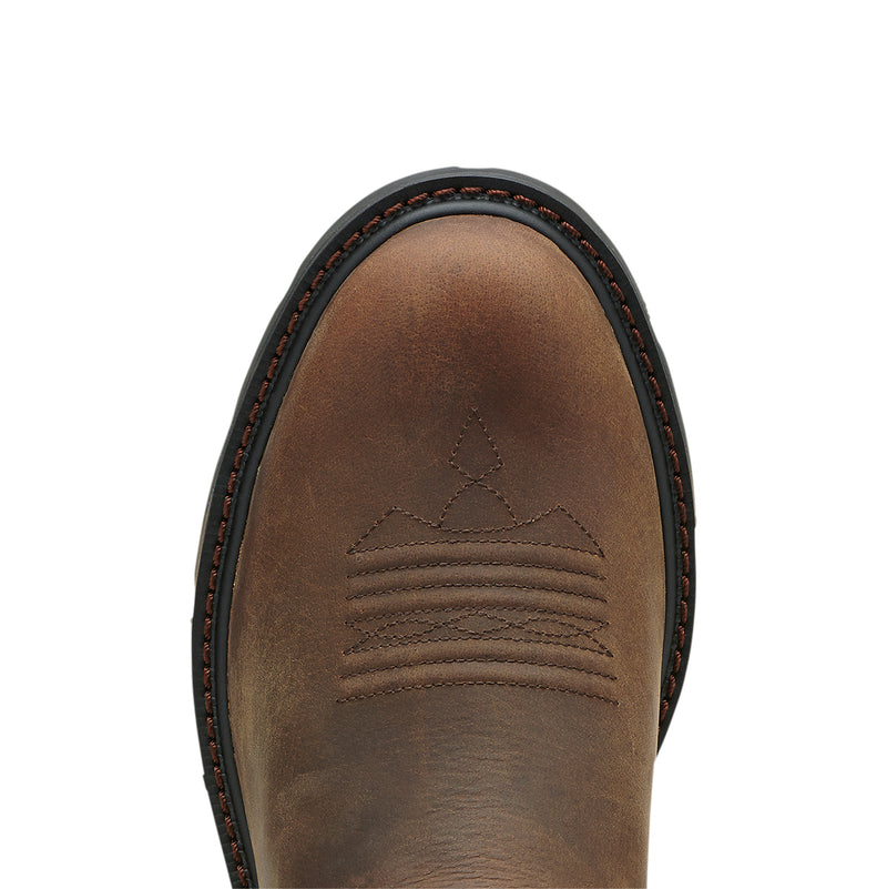 Ariat Men`s Groundbreaker 10In Top Round Soft Toe Work Boot
